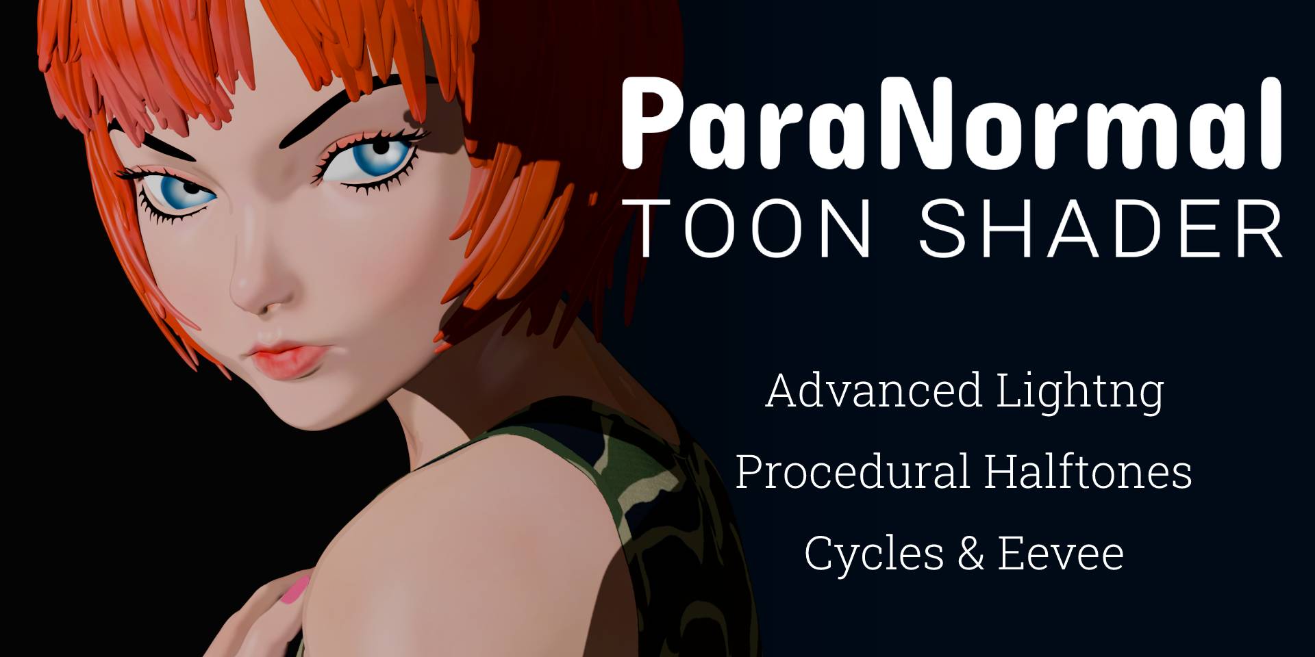 ParaNormal Toon Shader - Advanced Lighting, Procedural Halftones, Cycles & Eevee